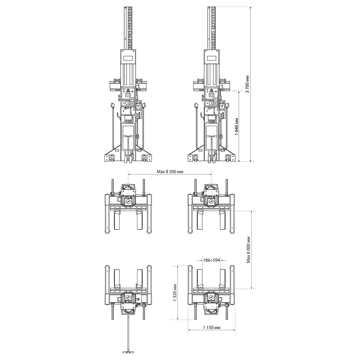 картинка Электрогидравлический подкатной подъёмник ПГП-24000 Sivik